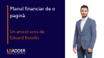 Eduard Botofei Planul financiar de o pagină