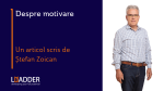 Ștefan Zoican despre motivare